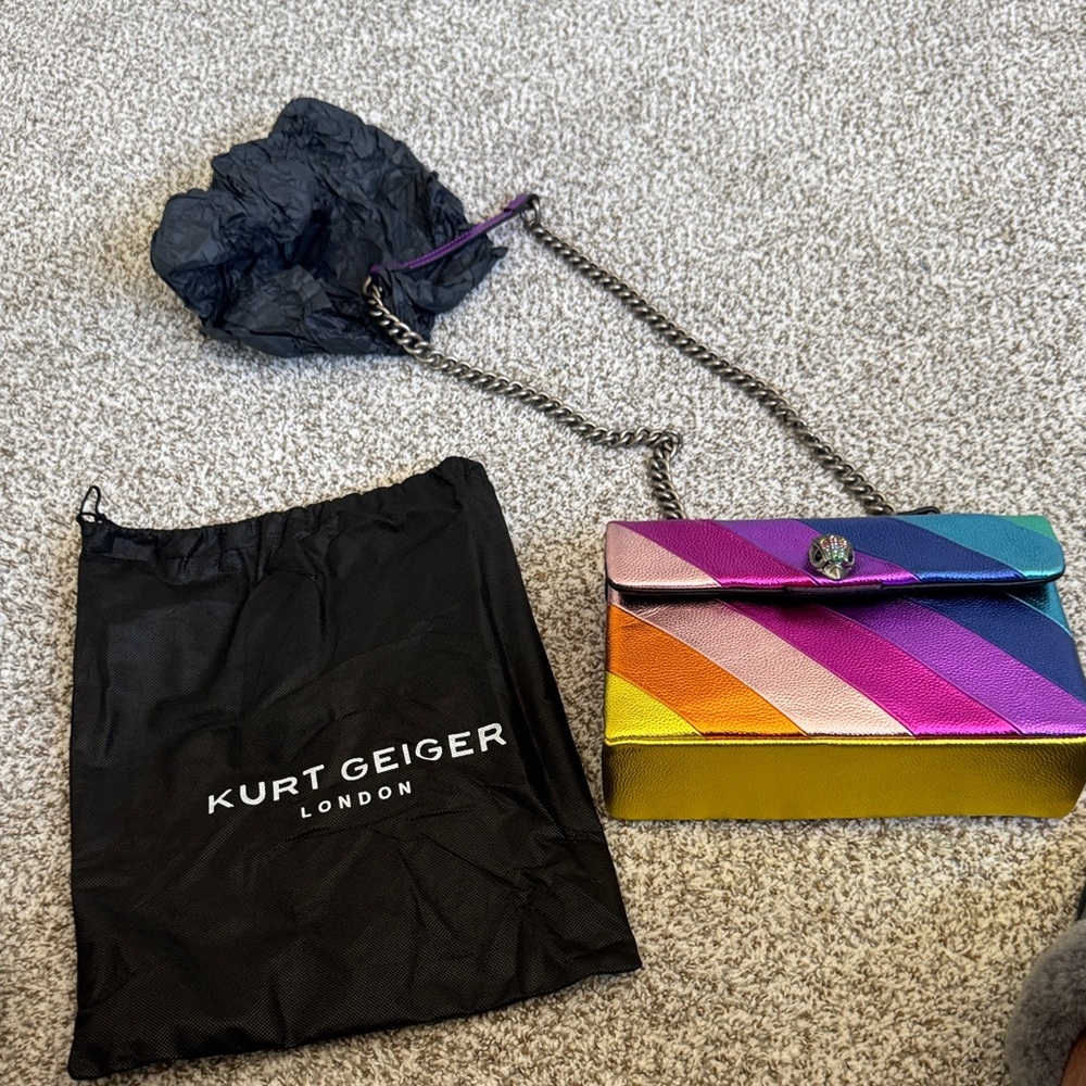 Kurt Geiger Multicolor Striped Crossbody Bag